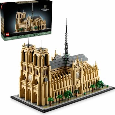 Leg architecture notre-dame de paris replica, architectural model kit, collectible building