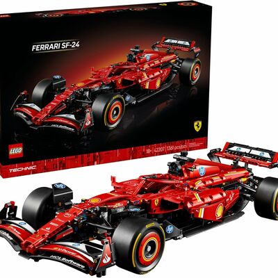 Leg technic ferrari sf-24 f1 model car kit - building set for adults, ages 18+ w/realistic features - bedroom