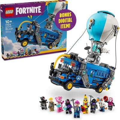 Leg fortnite battle bus building toy - collectible fortnite toy for kids, boys & girls