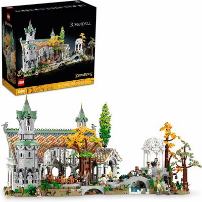 Leg icons the lord of the rings: rivendell building set for adults, ages 18+