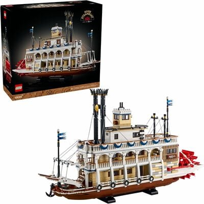 Leg ideas river steamboat building set - room decor for men and women - boat model building kit for adults
