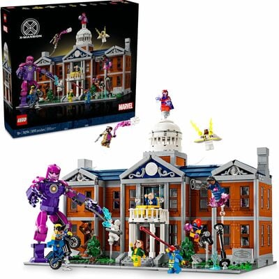Leg marvel x-men the x-mansion building set - marvel collectibles diy craft kit for adults,