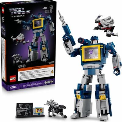 Leg icons transformers: soundwave - building set w/sound effects for adults,