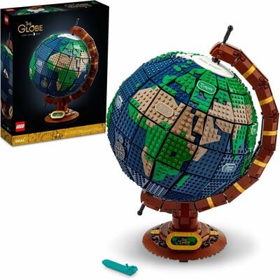 Leg ideas the globe building set, build and display model for adults
