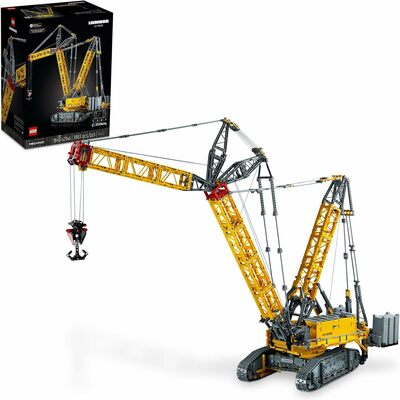 Leg technic liebherr crawler crane lr 13000 model kit - bedroom or office decor for adults,