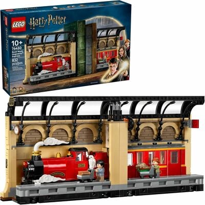 Leg harry potter book nook: hogwarts express building set - bedroom shelf decor for boys