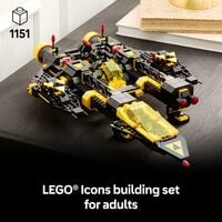 LEG Icons Blacktron Renegade - DIY Kit for Adults 18+ - Building Blocks for Men and Women - Thumbnail 3