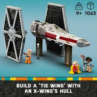 LEG Star Wars TIE Fighter & X-Wing Mash-Up Building Set - Star Wars Toys for Boys & Girls - Thumbnail 1