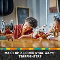 LEG Star Wars TIE Fighter & X-Wing Mash-Up Building Set - Star Wars Toys for Boys & Girls - Thumbnail 2