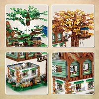 Idea Tree House Bricks Model Toys Set, Forest House Building Blocks Street View Sets - Thumbnail 3