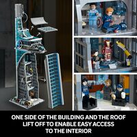 LEG Marvel Avengers Tower Building Kit, Detailed Recreation of The Iconic HQ Featuring Classic Movie Scenes - Thumbnail 3
