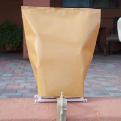Classic christmas electric luminary replacement sleeves brown, white solid & diecut only by rc lightstyle - outdoor luminaria 