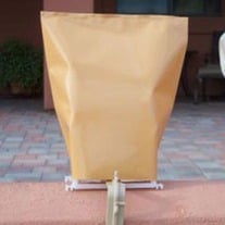 Classic CHRISTMAS Electric Luminary Replacement Sleeves BROWN, WHITE SOLID & DIECUT only By Rc Lightstyle - Outdoor Luminaria 