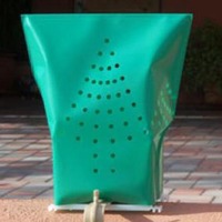 Classic CHRISTMAS Electric Luminary Replacement Sleeves BROWN, WHITE SOLID & DIECUT only By Rc Lightstyle - Outdoor Luminaria  - Thumbnail 4