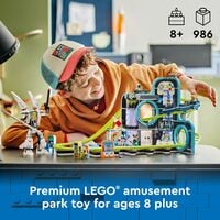 LEG City Robot World Roller Coaster Building Set - Kids Engineering Toy with Posable - Thumbnail 3
