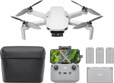 DJI Mini 4K Fly More Combo, Drone with 4K UHD Camera for Adults, Under 249 g, 3-Axis Gimbal Stabilization