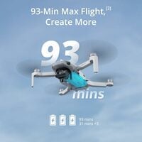 DJI Mini 4K Fly More Combo, Drone with 4K UHD Camera for Adults, Under 249 g, 3-Axis Gimbal Stabilization - Thumbnail 2