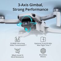 DJI Mini 4K Fly More Combo, Drone with 4K UHD Camera for Adults, Under 249 g, 3-Axis Gimbal Stabilization - Thumbnail 4