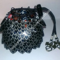 The Wyvern Series Dice Bag (Laser Engraved Scalemaille Dice Bag)