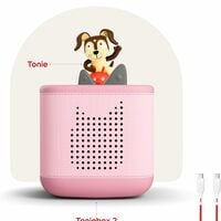 Toniebox 2 Audio Player Starter Set for Kids 1+ with Playtime Puppy - Cloud Pink - Thumbnail 2