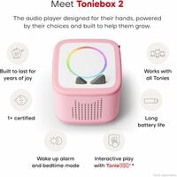 Toniebox 2 Audio Player Starter Set for Kids 1+ with Playtime Puppy - Cloud Pink - Thumbnail 4