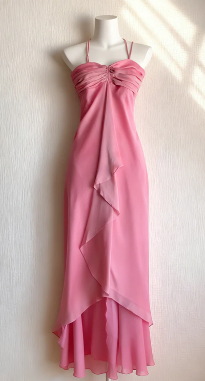 A Line Pink Sheath Long Mother Of The Bridal Dress Prom Dresses Sweet Party Dress