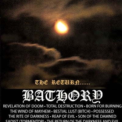 Bathory "the return" tape - Thumbnail 3