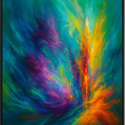 Radiant vortex abstract energy in color motion