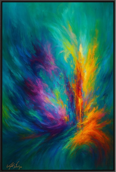 Radiant Vortex Abstract Energy in Color Motion