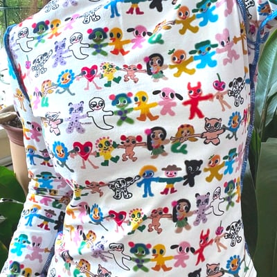 Y2k doodle party long sleeve tee