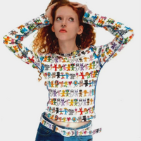 Y2K DOODLE PARTY LONG SLEEVE TEE - Thumbnail 2