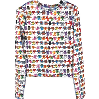Y2K DOODLE PARTY LONG SLEEVE TEE - Thumbnail 3