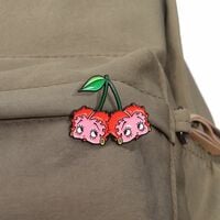 BETTY BOOP CHERRIES ENAMEL PIN   - Thumbnail 2