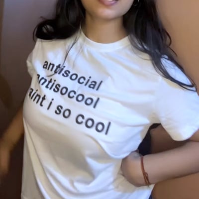 Free shipping-antisocial tee