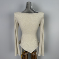 Sexy girl's V-neck long-sleeved T-shirt - Thumbnail 2