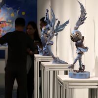 Bronze Sculpture by Sank Toys "Dancing alone Blues" - Thumbnail 1