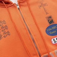 "I WANT TO SEE THE WHOLE WORLD" ZIP UP HOODIE - Thumbnail 7