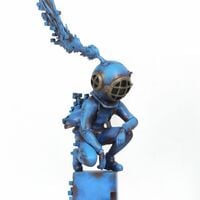 Bronze Sculpture by Sank Toys "Faded Away-Blues" - Thumbnail 3