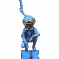 Bronze Sculpture by Sank Toys "Faded Away-Blues" - Thumbnail 2