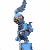 Bronze Sculpture by Sank Toys "Faded Away-Blues" - Thumbnail 5