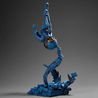 Bronze sculpture by sank toys "gone with the wind-blues" - Thumbnail 3