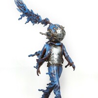 Bronze Sculpture by Sank Toys "In the Rain-Blues" - Thumbnail 3