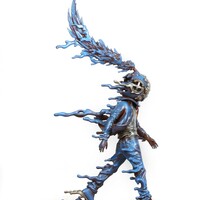 Bronze Sculpture by Sank Toys "In the Rain-Blues" - Thumbnail 2