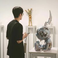 Bronze Sculpture by Sank Toys "The Boy-Cosmos" - Thumbnail 1