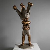 Bronze Sculpture by Sank Toys "The Boy-Cosmos" - Thumbnail 7