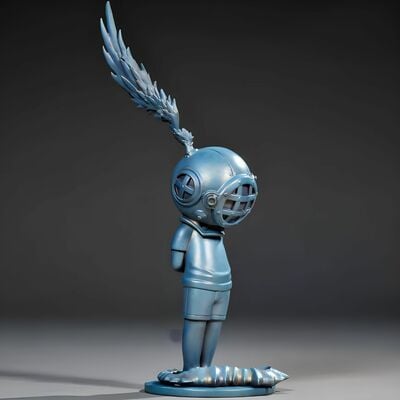 Bronze sculpture by sank toys "the void-pass away" - Thumbnail 2