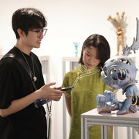 Bronze Sculpture by Sank Toys "Good Night Series-Endless Dreams" - Thumbnail 1