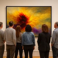 Cosmic Fireburst Abstract Explosion in Vivid Color - Thumbnail 1