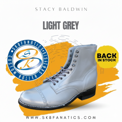 Stacy baldwin “light grey” madison boot