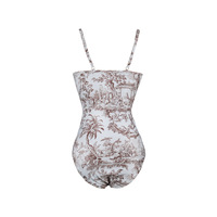 Green printed one-piece bikini - Thumbnail 1